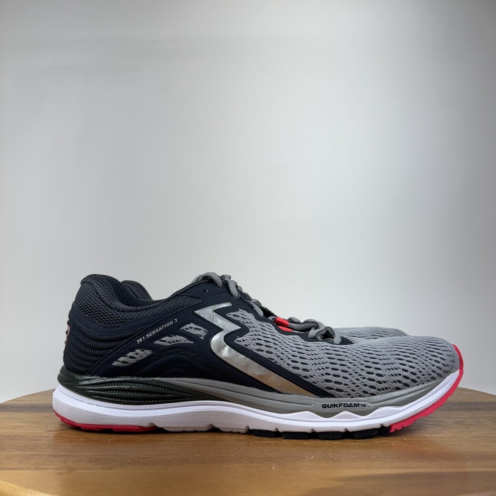 New NIB Womens 361 Degrees Sensation 3 Gray Athletic Running Sneakers Size 11